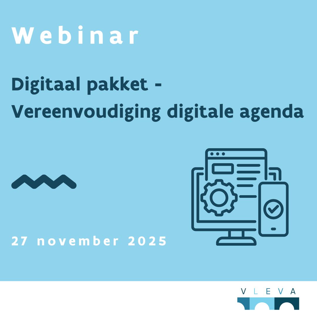 Webinar "Digitaal pakket – Vereenvoudiging digitale agenda"