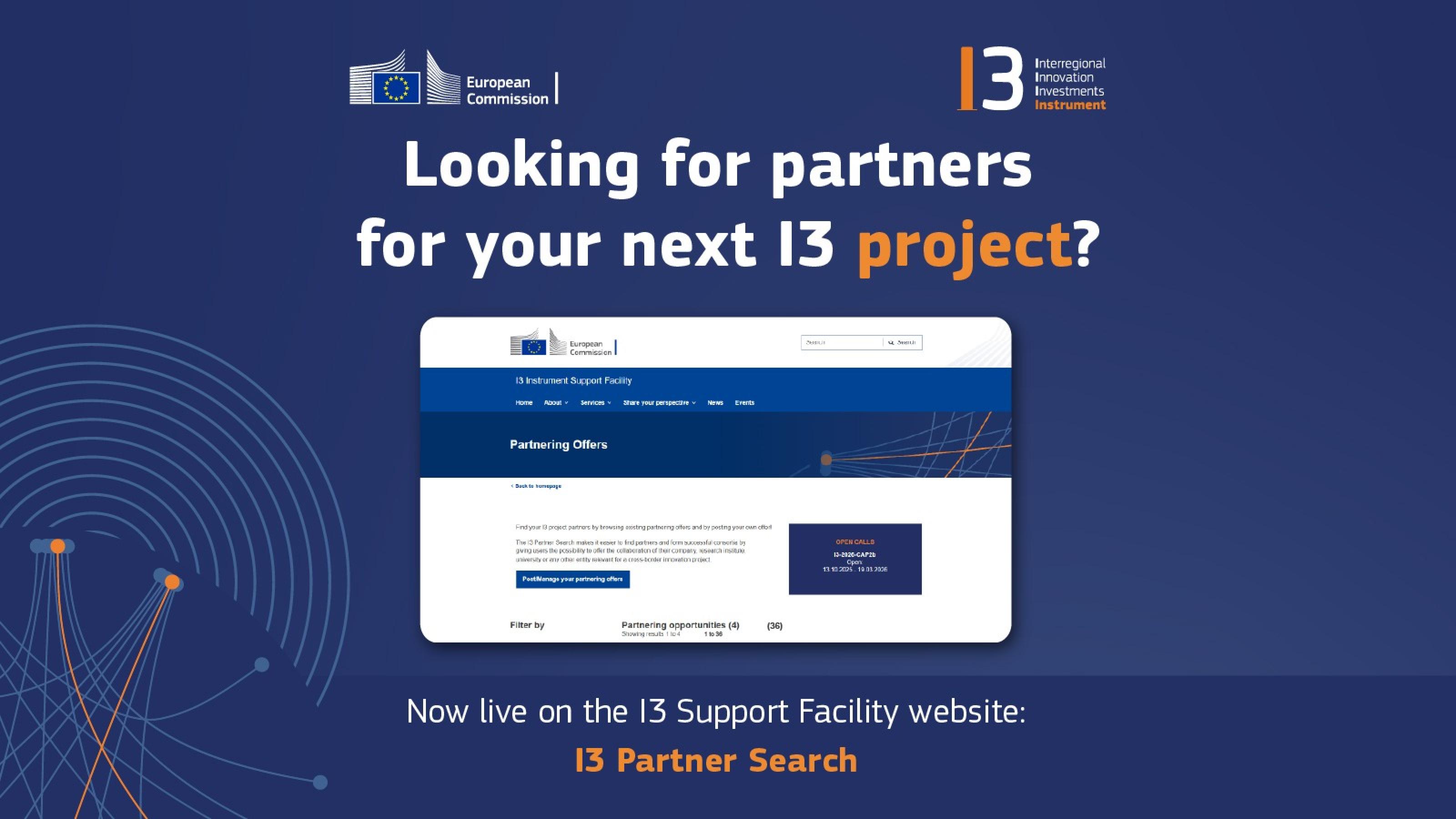 I3 Partner Search tool helpt je sterke interregionale innovatieconsortia opbouwen