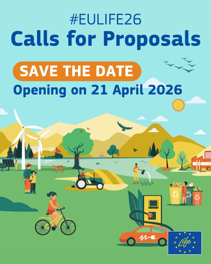 LIFE-oproepen 2026 gepubliceerd