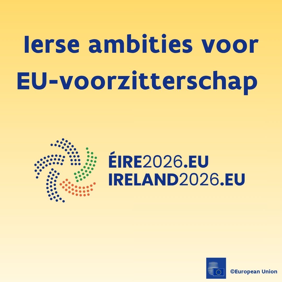 Iers EU-voorzitterschap start op 1 juli