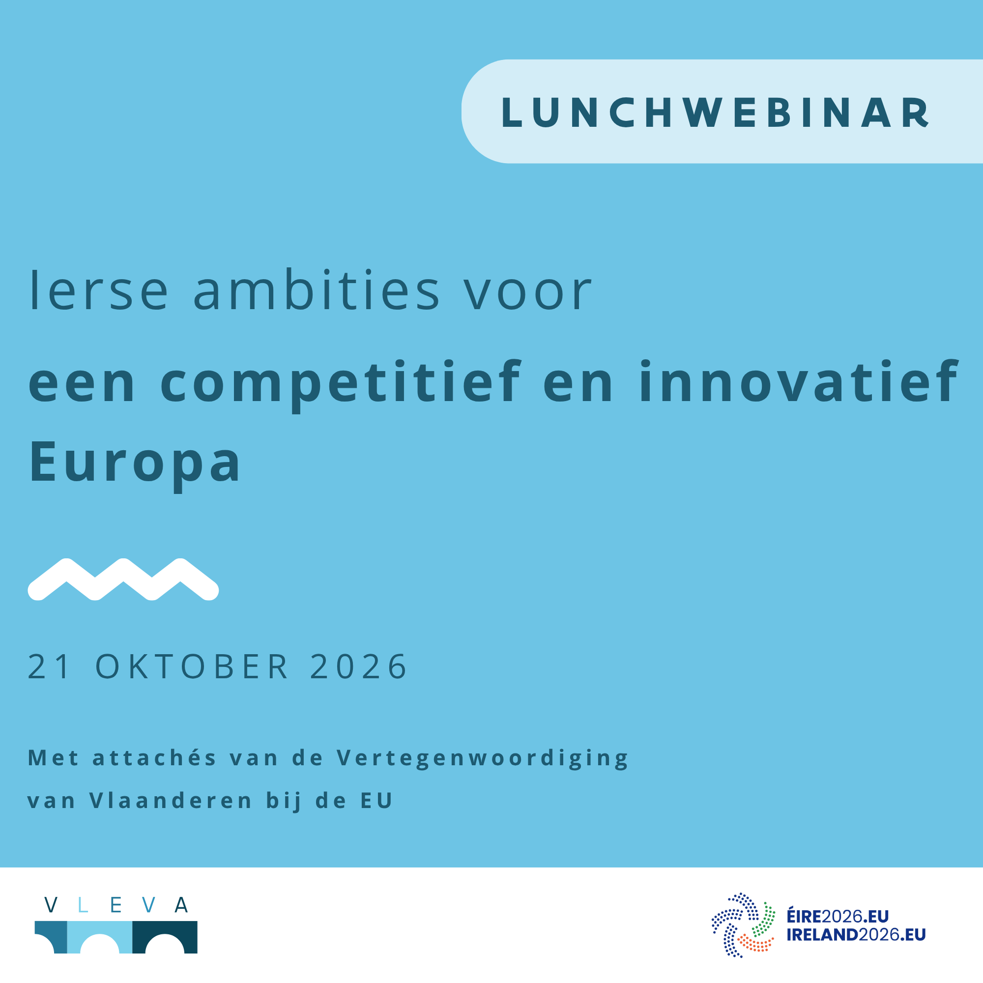 Webinar 'Een competitief en innovatief Europa onder het Iers voorzitterschap'